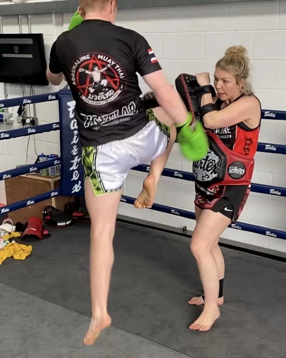 Adult Muay Thai class at Adrenaline Muay Thai